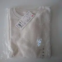 ユニクロ　ワッフルクルーネックT
