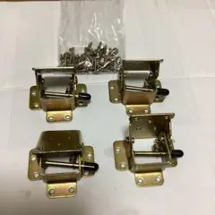 テーブル ヒンジ 4個 ねじ付き 中古品
