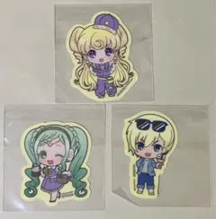 プリパラ パラダイストレイン 特典 ステッカー ゆい ショウゴ ファララ 3点