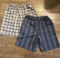 SHISKY ハーフパンツ2枚セット 150 子供 キッズ チェック