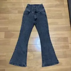 ハイウエストストレッチフレアデニム