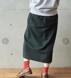 PAR ICI コットンウールリファイン 巻き風スカート