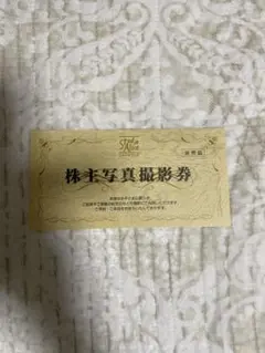 スタジオアリス株主優待券