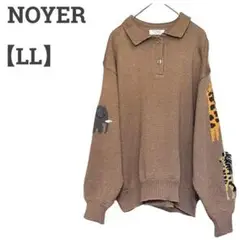 NOYER レディース LL ニット♡厚手 ゆるかわ♡秋冬 アニマル♡ブラウン