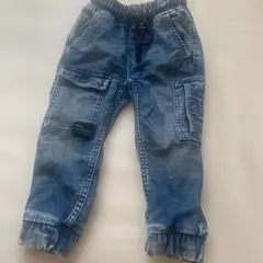デニムブルー カーゴパンツ