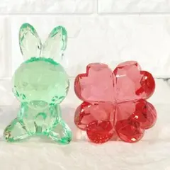 特大 アクリルアイス クローバー うさぎ