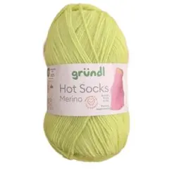 Gründl　メリノ　単色　50g　07番　ライム
