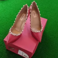 新品10万円◇VALENTINO ヴァレンティノ◇スタッズパンプス◇24cm