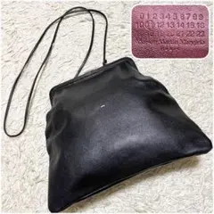 極美品⭐️メゾンマルジェラ がま口 2way ショルダーバッグ バイカラー 本革