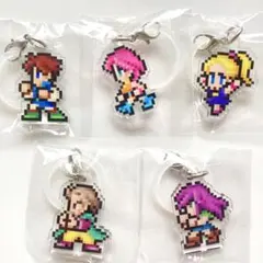 ピクセルリマスターめじるしチャームFF5すっぴん全種バッツレナファリスクルルガラ