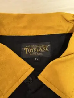 Toyplane ワークシャツ S 黒/オレンジ