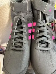 adidas HP6870 ブラック/ピンク レスリングシューズ 27.5