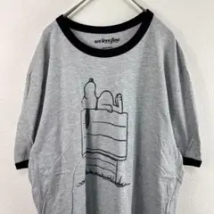 USA古着 00s スヌーピー SNOOPY リンガーネック Tシャツ
