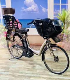 4216 電動自転車ブリヂストン子供乗せ26インチ ハイクオリティ ゴールド