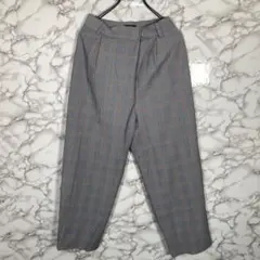 ジャーナルスタンダード/チェックワイドパンツ 青系【36サイズ】