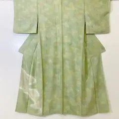 【春】12462d 着物 付下げ お洒落 抽象柄 一つ紋