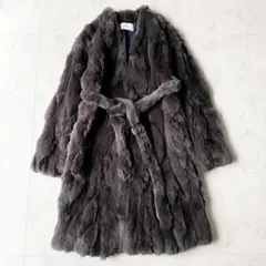 極美品✨ 定価10万 アストラット リアルファーガウンコート 毛皮 ロング