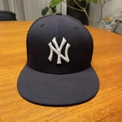 New Era ネイビー ベースボールキャップ 7 3/8
