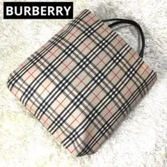 【希少品】BURBERRY バーバリー ハンドバックノバチェック A4可 大容量