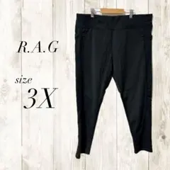R.A.G ヨガパンツ レディース ブラック 7分丈 パンツ ウェア