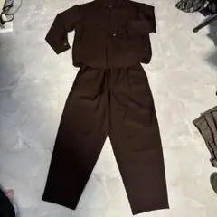 GU CPO シャツ×パンツ　 ブラウン 美品 sサイズ