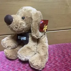 茶色の犬のぬいぐるみ BIG HUG付き