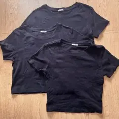 コットンミニT ブラック 3着セット