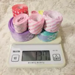 ☆5 在庫処分グログランリボンまとめ売り☆現品限り　箔押し　ホログラム　スター