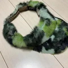 PEARLY GATES ラビットファー迷彩バイザー