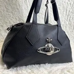 美品✨ヴィヴィアンウエストウッド ボストンバッグ ビッグオーブ 黒 Vivienne Westwood - ヴィヴィアンウエストウッド ボストン