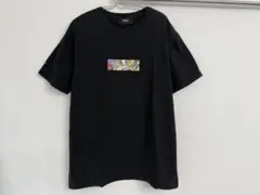 SAPEur サプール ワンピース コラボ ボックスロゴ Tシャツ 黒 ブラック
