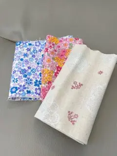 はぎれ 花柄 3枚