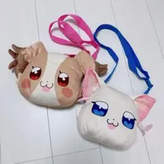 わんだふるぷりきゅあ　ゆきちゃん&こむぎバッグ