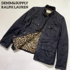 Denimu0026Supply ラルフローレン ミリタリージャケット ヒョウ柄 ボア