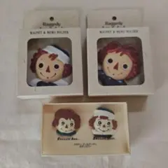 大幅値下げ！Raggedy アン & アンディ マグネット 2個とボタンカバー