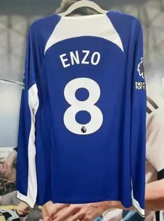 チェルシー23-24 エンツォ#8 長袖ユニフォーム ホーム サッカー ジャージ