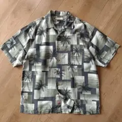 Tommy Bahama アロハシャツ/シルク100%/A213/古着/M