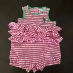 【美品】Ralph Lauren フリル付きロンパース 70サイズ