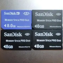 SanDisk Memory Stick PRO Duo 8GB 4枚セット