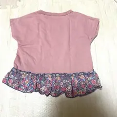 ペアマノン　Tシャツ　花柄　フリル　100㎝