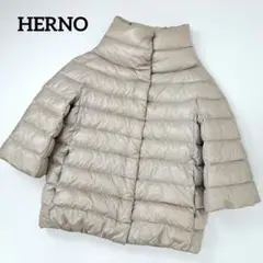美品★HERNO ヘルノ イコニコ 人気 AMINTA 軽量 ダウンコート 40