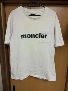 モンクレール　moncler ポケット付きホワイトTシャツ　Lサイズ　イタリア製