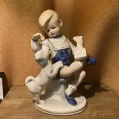 LLADRO リヤドロ 5376 人形 陶器 犬 少年 LLADRO リヤドロ 5376 人形 陶器 犬 少年
