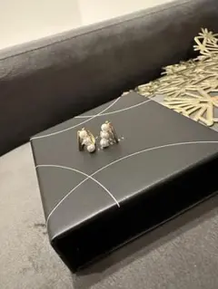 パール付きイヤリング