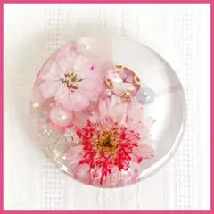 No.2536 ハンドメイド　ヘアゴム　レジン　ドライフラワー