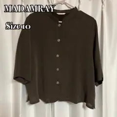 MADAMRAY マダムレイ 半袖 ジャケット シャツ トップス ブラウス 茶