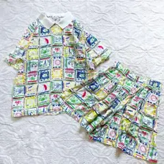 PICONE ピッコーネ　セットアップ　パンツ　シャツ　総柄　38 M ゴルフ