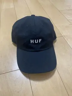 HUF ブラック　ロゴキャップ