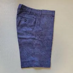 コムサメン ネイビー系模様 ショートパンツ
