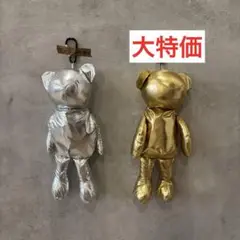新品　エコバッグ　シルバー ゴールド クマケース　くま　ブラック　ベアートート